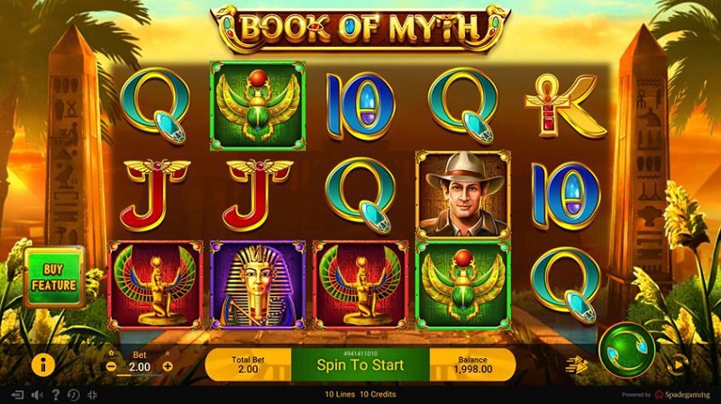 Game No Hu Spade Gaming Book Of Myth